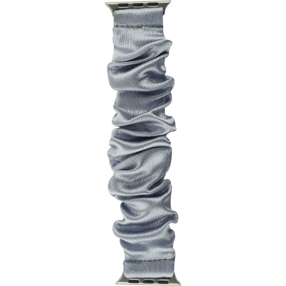 Bracelet tissu chouchous argent - Apple Watch 44/45/46/49 mm