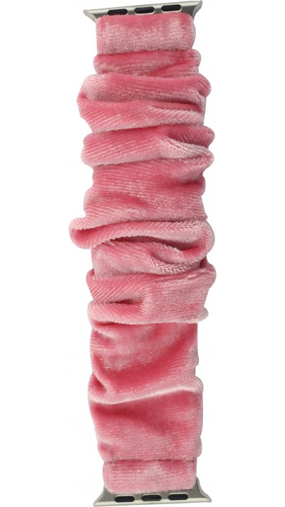 Bracelet tissu chouchous rose - Apple Watch 38/40/41/42 mm