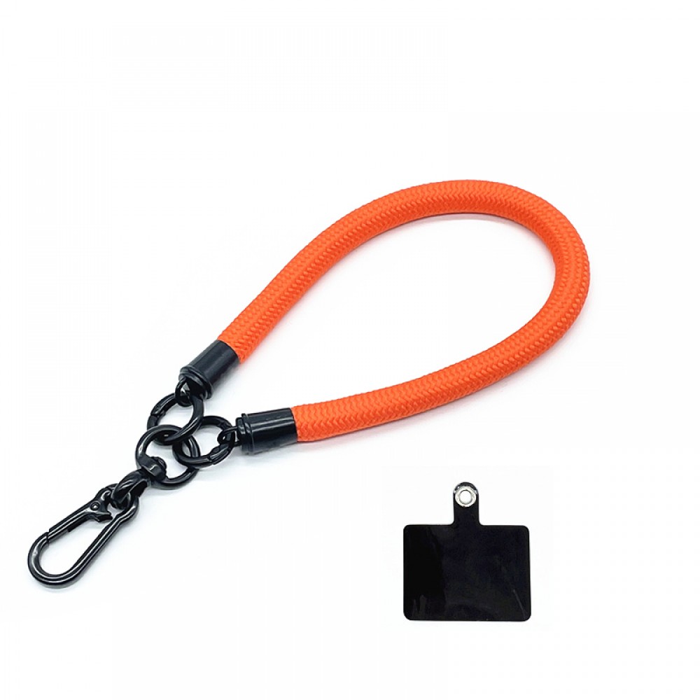 Bracelet universel attache pour coque/fourre téléphone - Orange