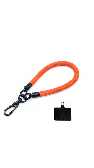 Bracelet universel attache pour coque/fourre téléphone - Orange