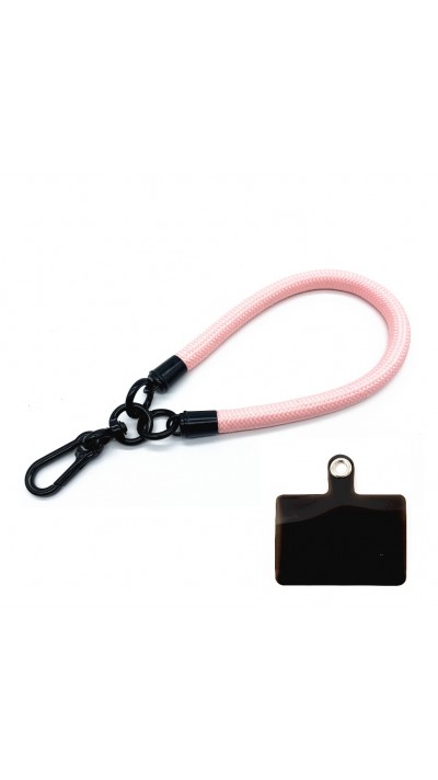 Bracelet universel attache pour coque/fourre téléphone - Rose