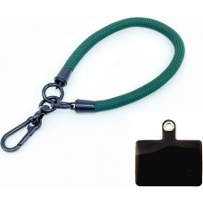 Bracelet universel attache pour coque/fourre téléphone - Vert foncé