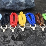 Bracelet universel attache pour coque/fourre téléphone chaine colorée - Noir