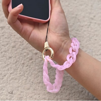 Universalarmband Befestigung für Schale/Gabel Telefon bunte Kette - Rosa