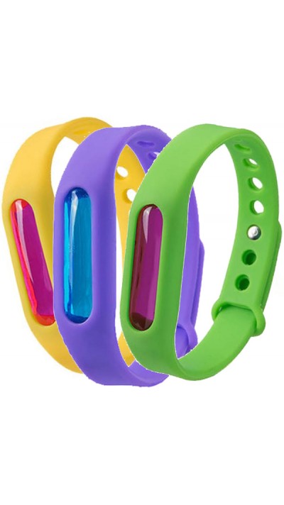 Universal Silikonarmband wasserabweisend mit anti-Mücken Gel - Zufällige Farbe