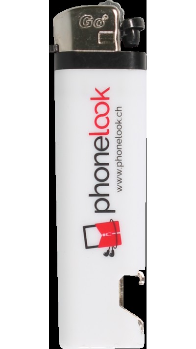 Feuerzeug Lighter mit integriertem Flaschenöffner - PhoneLook - Weiss