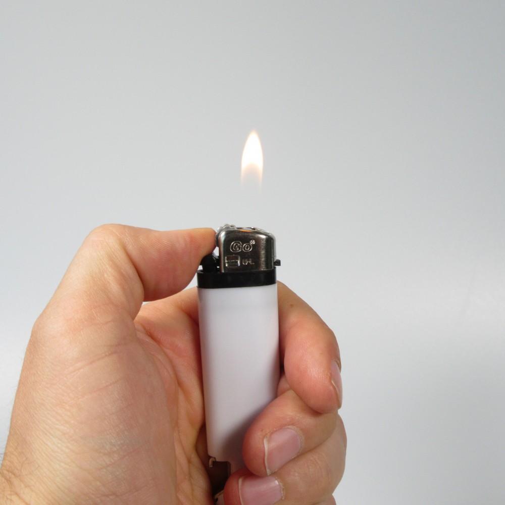 Feuerzeug Lighter mit integriertem Flaschenöffner - PhoneLook - Weiss