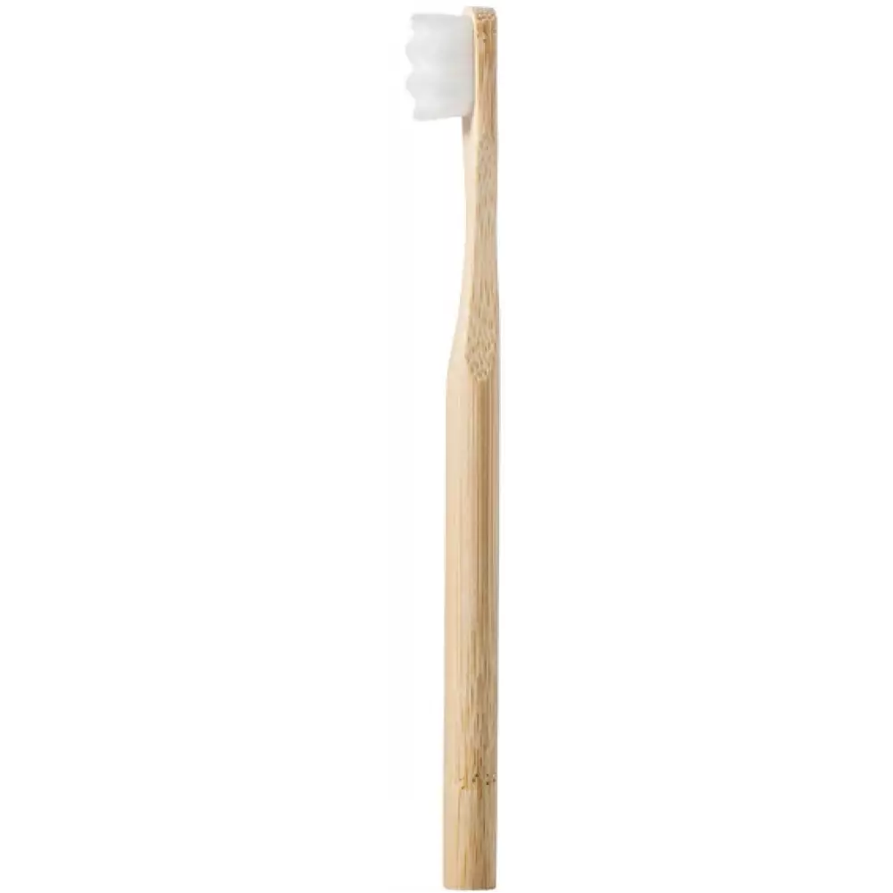 Brosse à dents eco bois avec Nano poils Bamboo eco-friendly toothbrush - Blanc