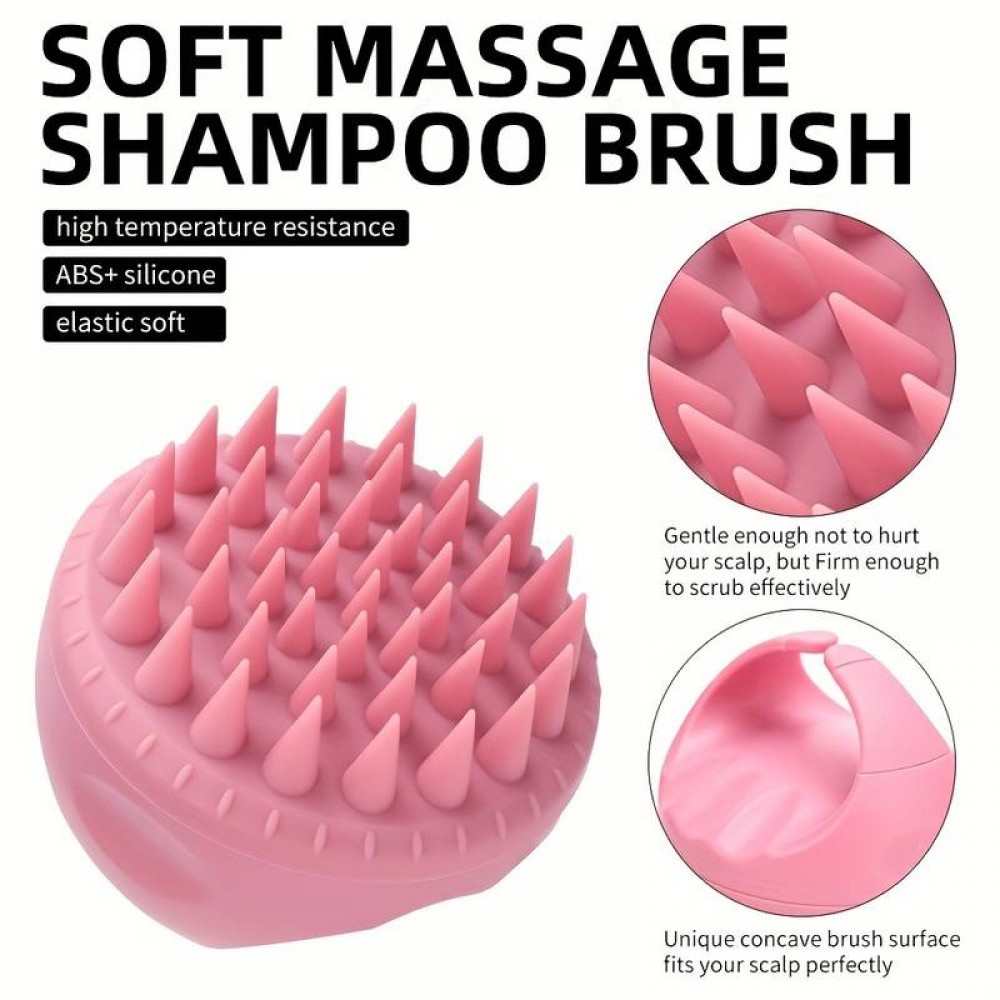 Silikonbürste Kopfhautmassage - Beige