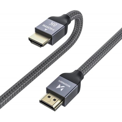 Câble HDMI 2.1 8K 60 Hz 48 Gbps / 4K 120 Hz / 2K 144 Hz (1 m) Wozinsky - Argent