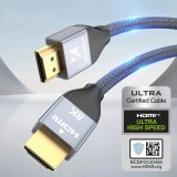 Câble HDMI 2.1 8K 60 Hz 48 Gbps / 4K 120 Hz / 2K 144 Hz (1 m) Wozinsky - Argent