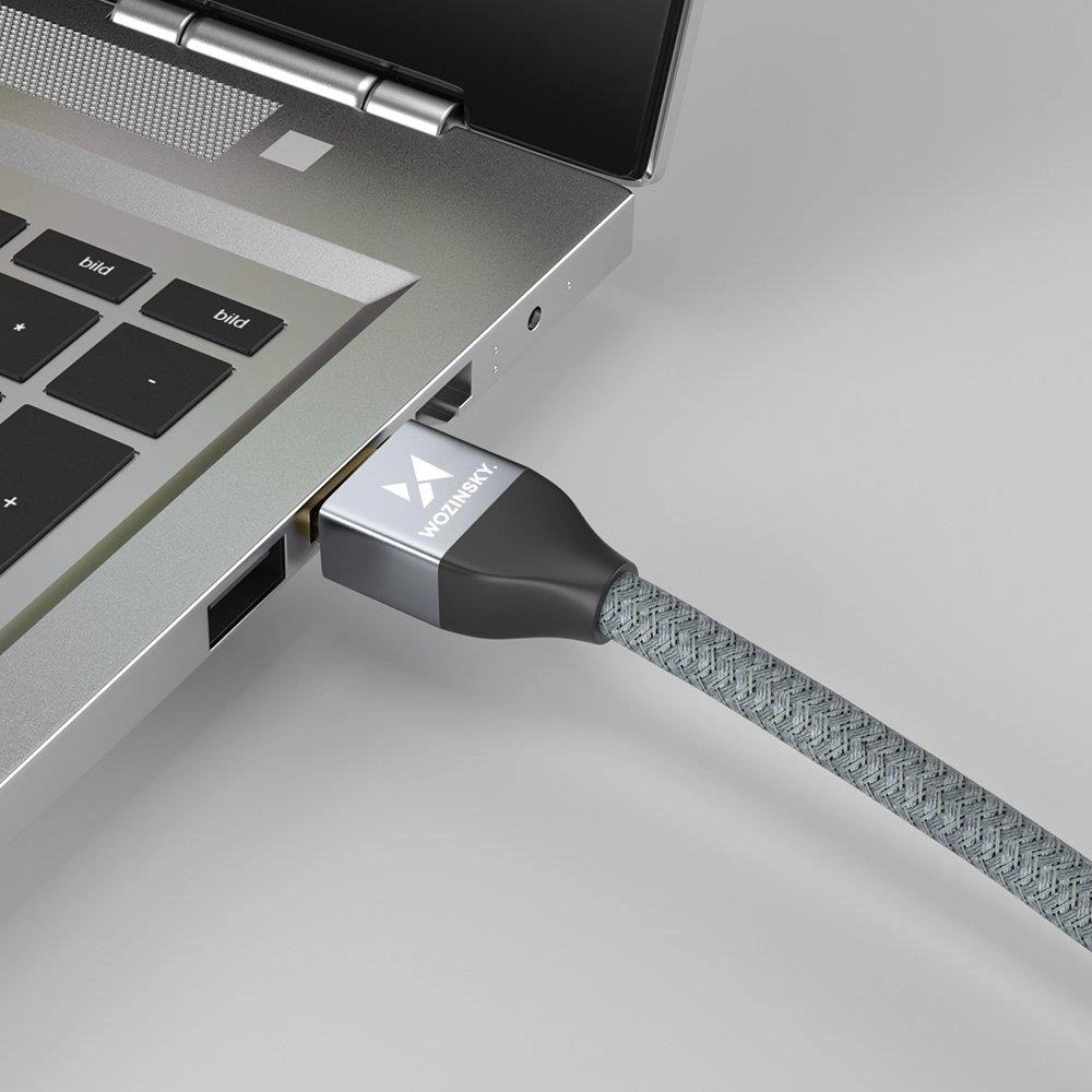 Câble HDMI 2.1 8K 60 Hz 48 Gbps / 4K 120 Hz / 2K 144 Hz (1 m) Wozinsky - Argent