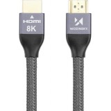 Câble HDMI 2.1 8K 60 Hz 48 Gbps / 4K 120 Hz / 2K 144 Hz (1 m) Wozinsky - Argent