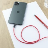 iPhone Kabel (1 m) Lightning auf USB-A - PhoneLook schwarz/rot