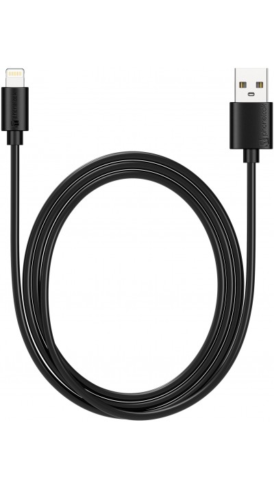 Câble iPhone (1 m) Lightning vers USB-A - PhoneLook - Noir