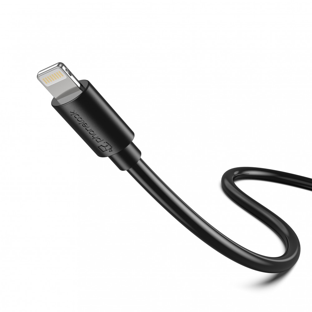 iPhone Kabel (1 m) Lightning auf USB-A - PhoneLook - Schwarz