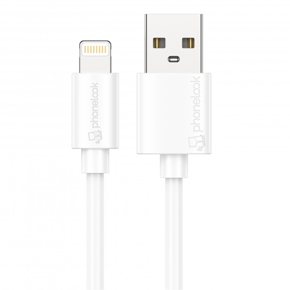 Câble Lightning iPhone USB (3 m) - PhoneLook - Blanc - Acheter sur