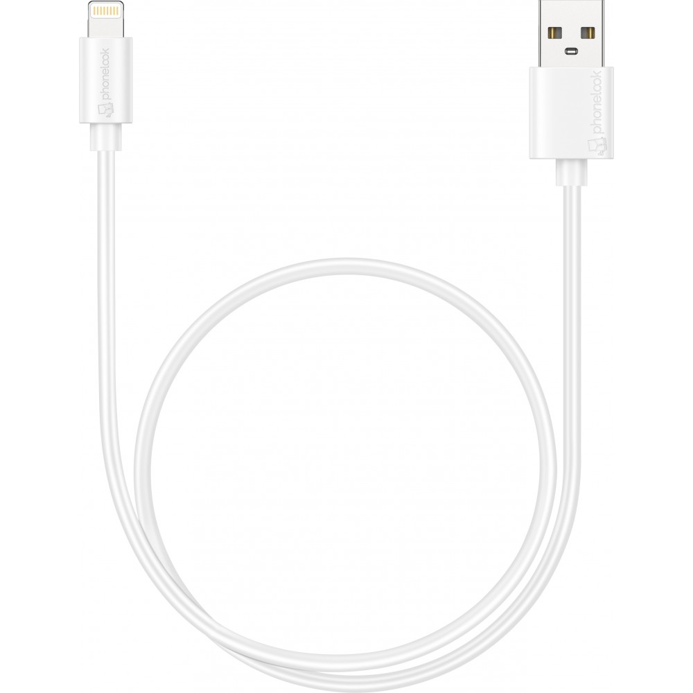 Câble Lightning iPhone USB (50 cm) - PhoneLook - Blanc