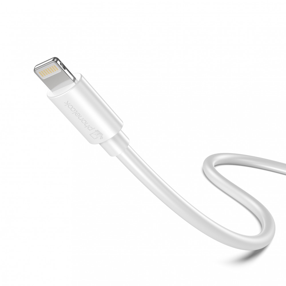 Câble Lightning iPhone USB (50 cm) - PhoneLook - Blanc