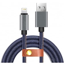 iPhone Ladekabel (1 m) Lightning auf USB-A - Denim Jeans Look