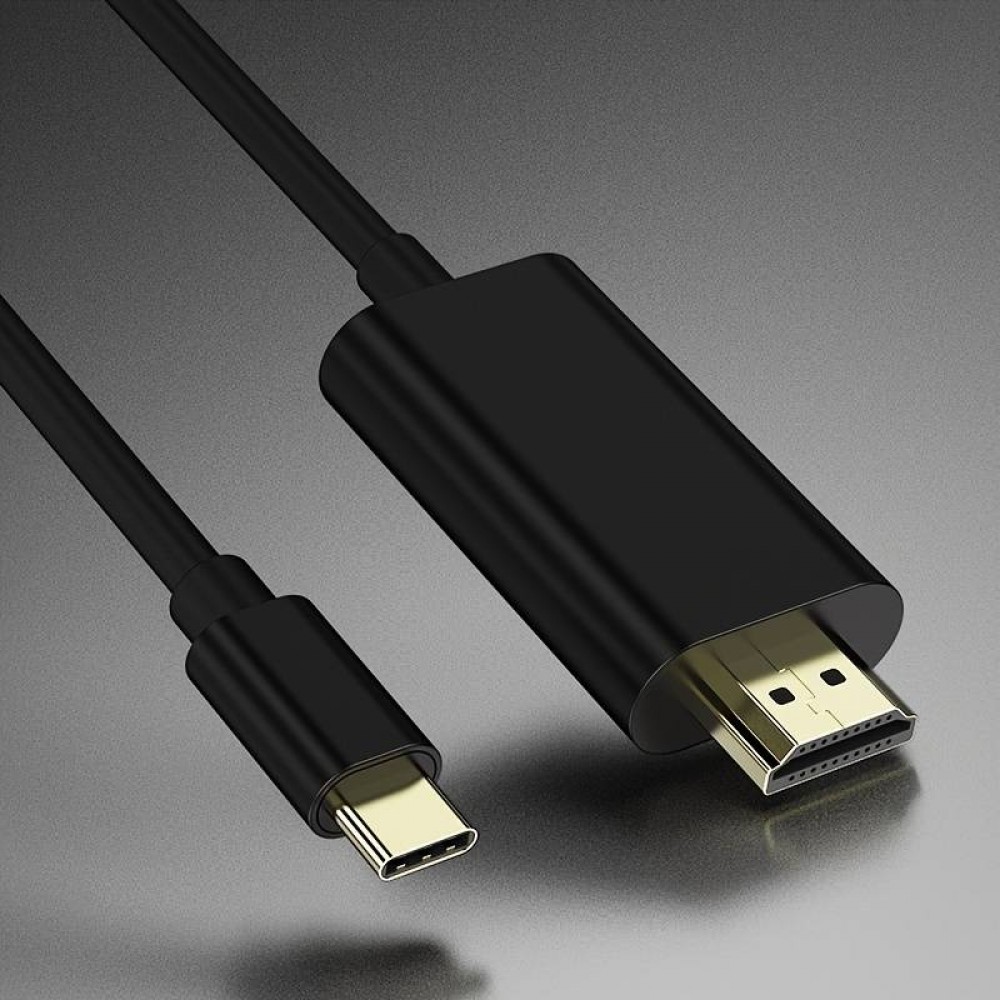 USB-C zu HDMI 4K Kabel (1.8 m) kompatibel mit Thunderbolt 3 (MacBook, iPad Pro) - Schwarz