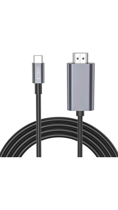 Câble USB-C vers HDMI 4K 60Hz Tech-Protect UltraBoost (2 m) - Noir