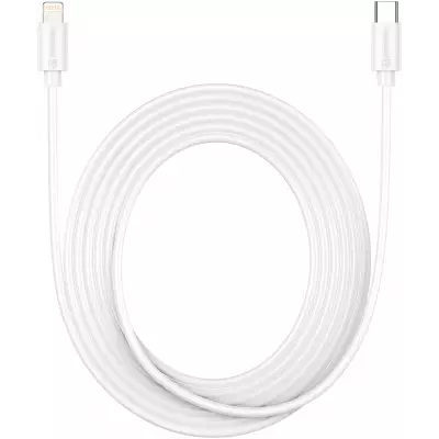 Câble iPhone (3m) Fast Charge Lightning vers USB-C - PhoneLook - Blanc