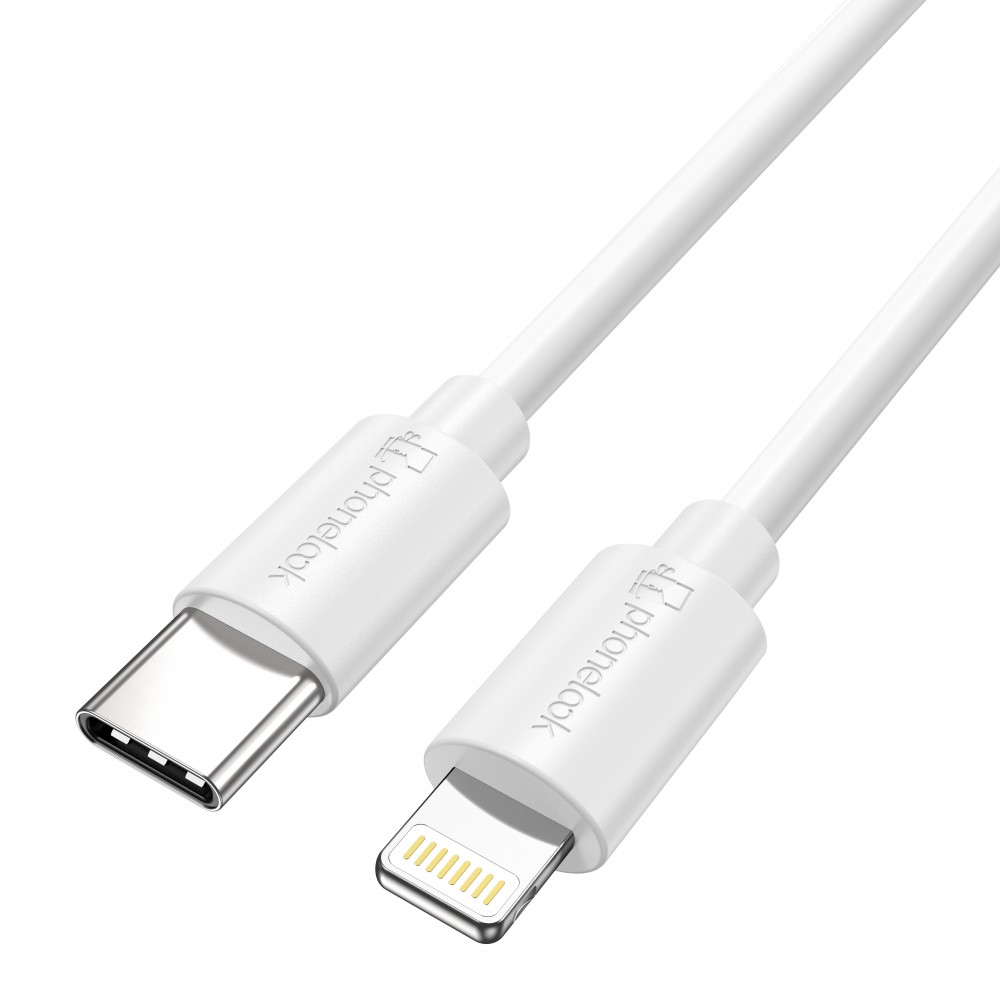 iPhone Kabel (3 m) Fast Charge Lightning auf USB-C - PhoneLook - Weiss