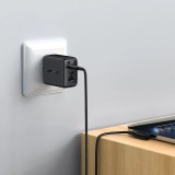Acefast C5-03 - USB-C zu USB-C Kabel PD QC 100W 5A 480Mb/s (2 m) - Schwarz