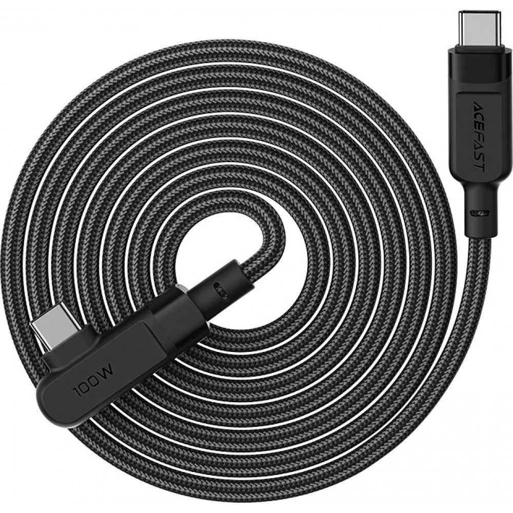Acefast C5-03 - USB-C zu USB-C Kabel PD QC 100W 5A 480Mb/s (2 m) - Schwarz