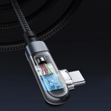 Acefast C5-03 - USB-C zu USB-C Kabel PD QC 100W 5A 480Mb/s (2 m) - Schwarz