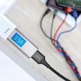 USB-Kabel 4 in 1 (1x Lightning, 2x USB-C, 1x Micro USB) geflochten Nylon 3.5A (1.2 m) - Schwarz