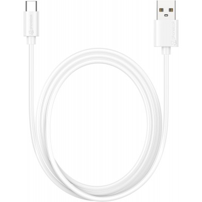 Câble chargeur USB-A vers USB-C (1 m) - PhoneLook - Blanc