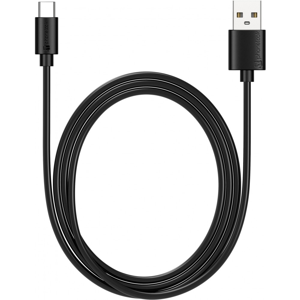 PACK CHARGEUR SECTEUR 2,4A + CABLE TYPE C USB-C NOIR