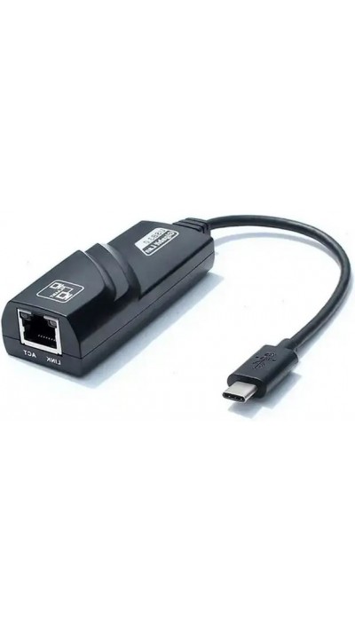 Câble USB Type-C vers Ethernet (RJ45) Câble de connexion LAN Câble Internet Adaptateur