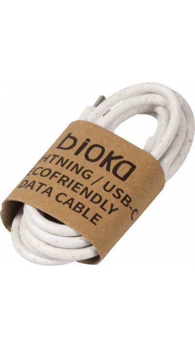 Câble chargeur (1 m) Lightning vers USB-C - Bioka biodégradable Eco-friendly