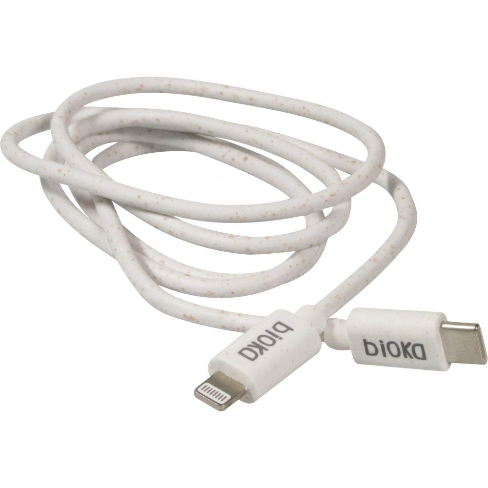 Câble chargeur (1 m) Lightning vers USB-C - Bioka biodégradable