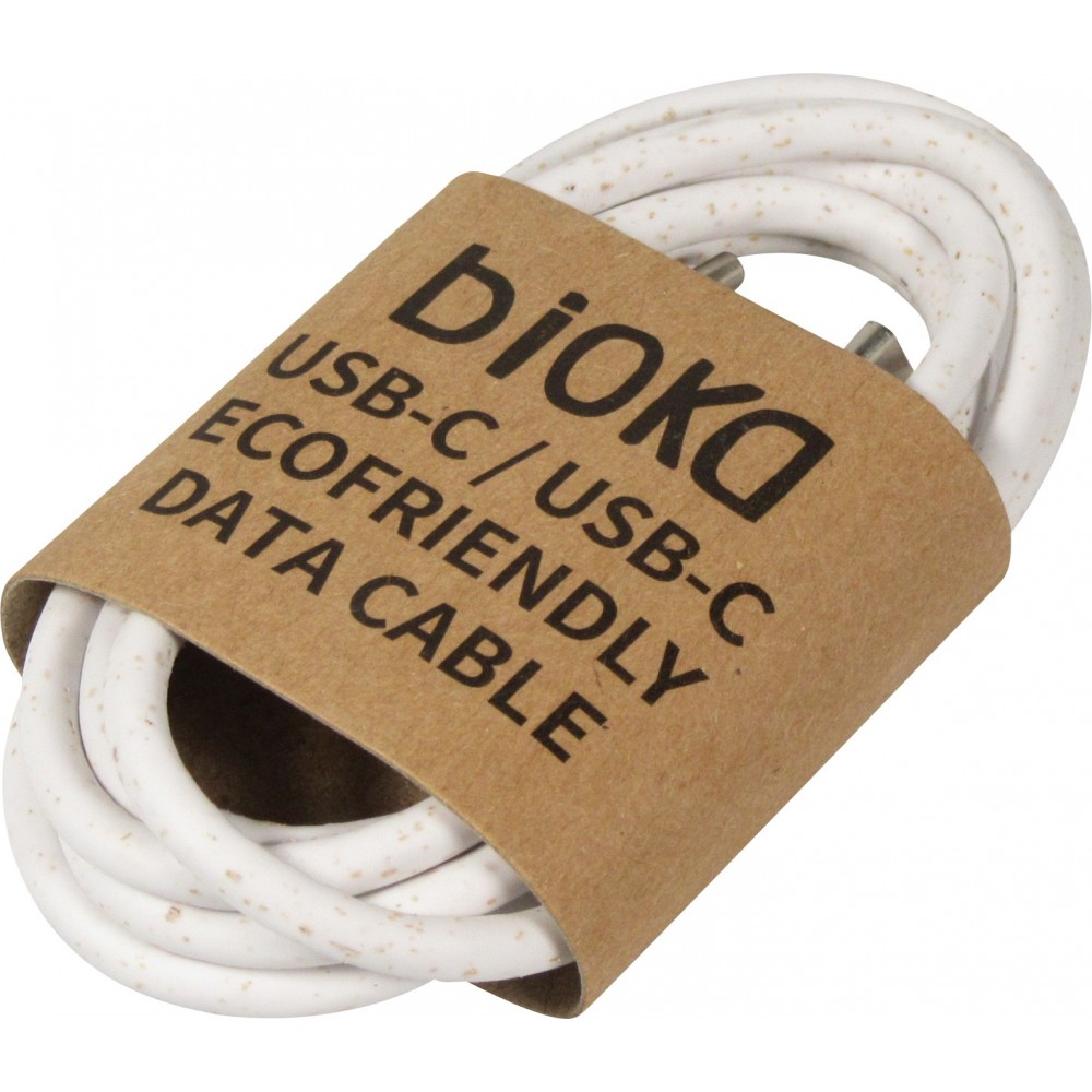 Câble chargeur (1 m) USB-C vers USB-C - Bioka biodégradable Eco-friendly