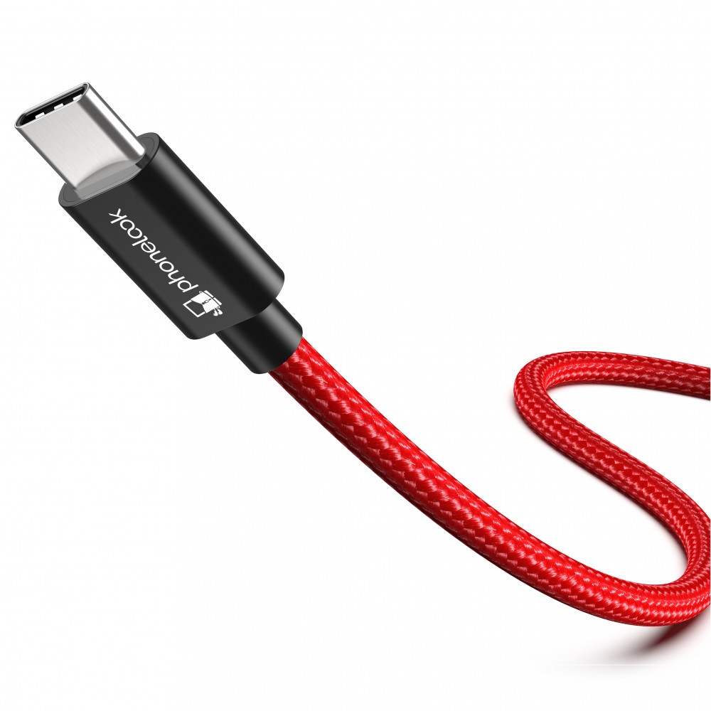 Long câble chargeur (3 m) USB-C vers USB-C - Nylon PhoneLook