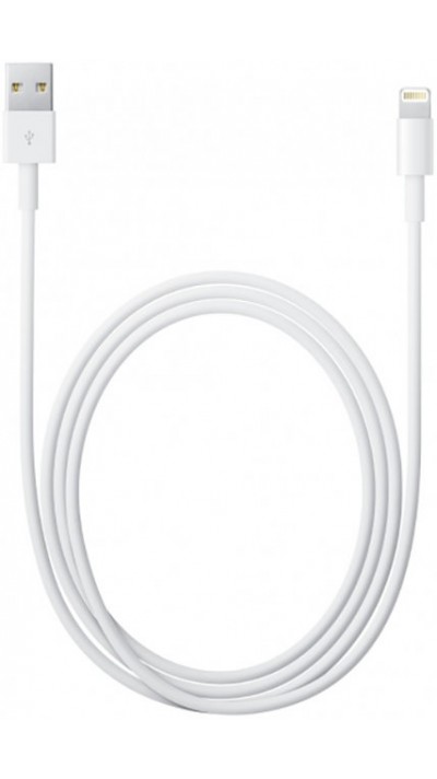 Câble de charge Lightning vers USB-A original Apple iPhone (2 m) - Blanc