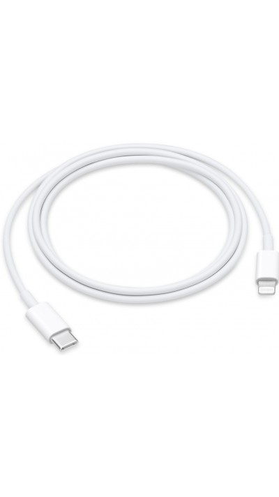 Câble de charge Lightning vers USB-C original Apple iPhone (1 m) - Blanc