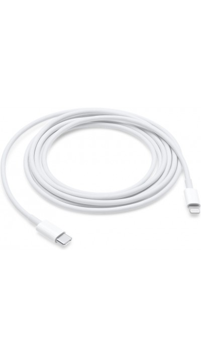 Câble de charge Lightning vers USB-C original Apple iPhone (2 m) - Blanc