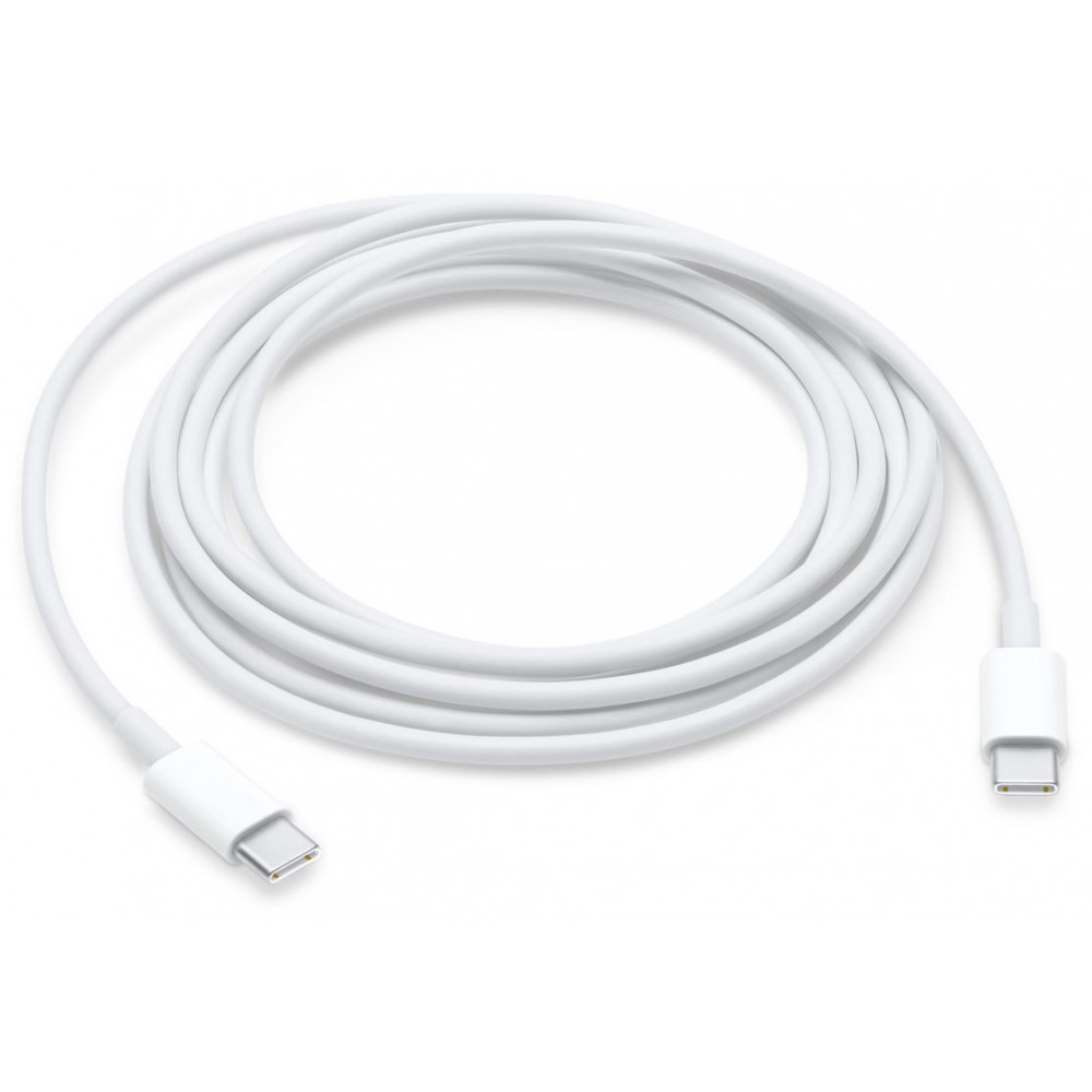 Câble de charge USB-C vers USB-C (2 m) original Apple (MLL82ZM/A) - Blanc