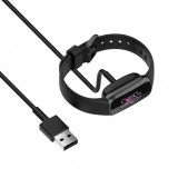 1 Meter Ladekabel Ladegerät USB für Fitbit Charge 5 / 6 - Schwarz