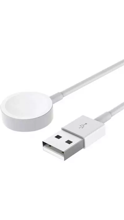 Ladekabel magnetisch für Apple Watch Smart Docking Station USB-A - Weiss