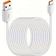 Ultralanges USB-A auf USB-C Ladekabel 10 Meter - Weiss