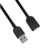 Câble d'extension (1 m) USB-A avec connecteur USB-A - Clé USB adaptateur - Noir