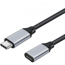 Câble d'extension (1 m) USB-C avec connecteur USB-C - Clé USB adaptateur - Noir