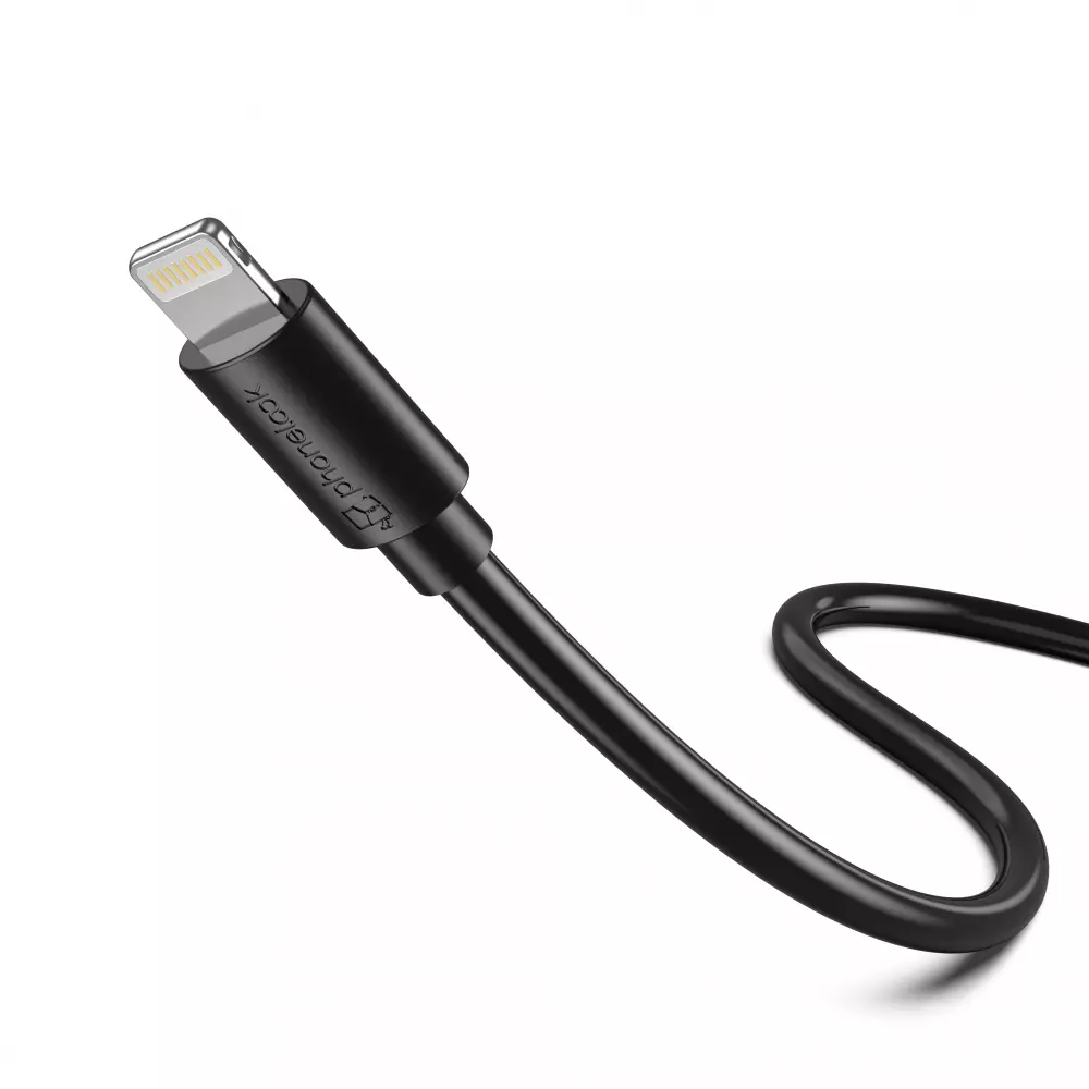 Câble de charge iPhone (2 m) Lightning vers USB-C - PhoneLook - Noir