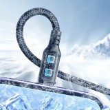 Joyroom Multi-Usage S-A18 3-in-1 Nylon Kabel USB-A zu Lightning / USB-C / Micro USB - Schwarz (30 cm)
